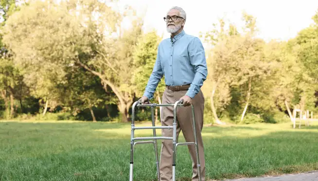 Man Walking After Surgery